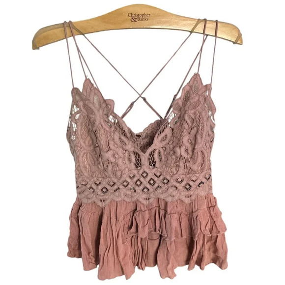 Free People Adella Cami Tank Top Size M - Picture 2 of 7